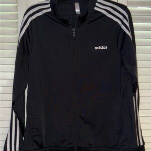 Adidas Women's Classic Black Jacket. Size 1x. Like New Condition